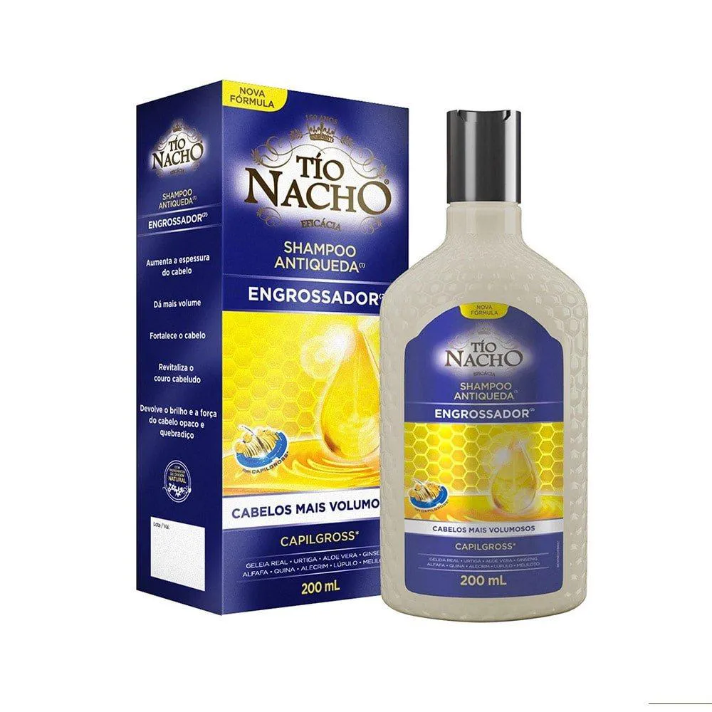 SHAMPOO TIO NACHO ANTIQUEDA ENGROSSADOR 200ML