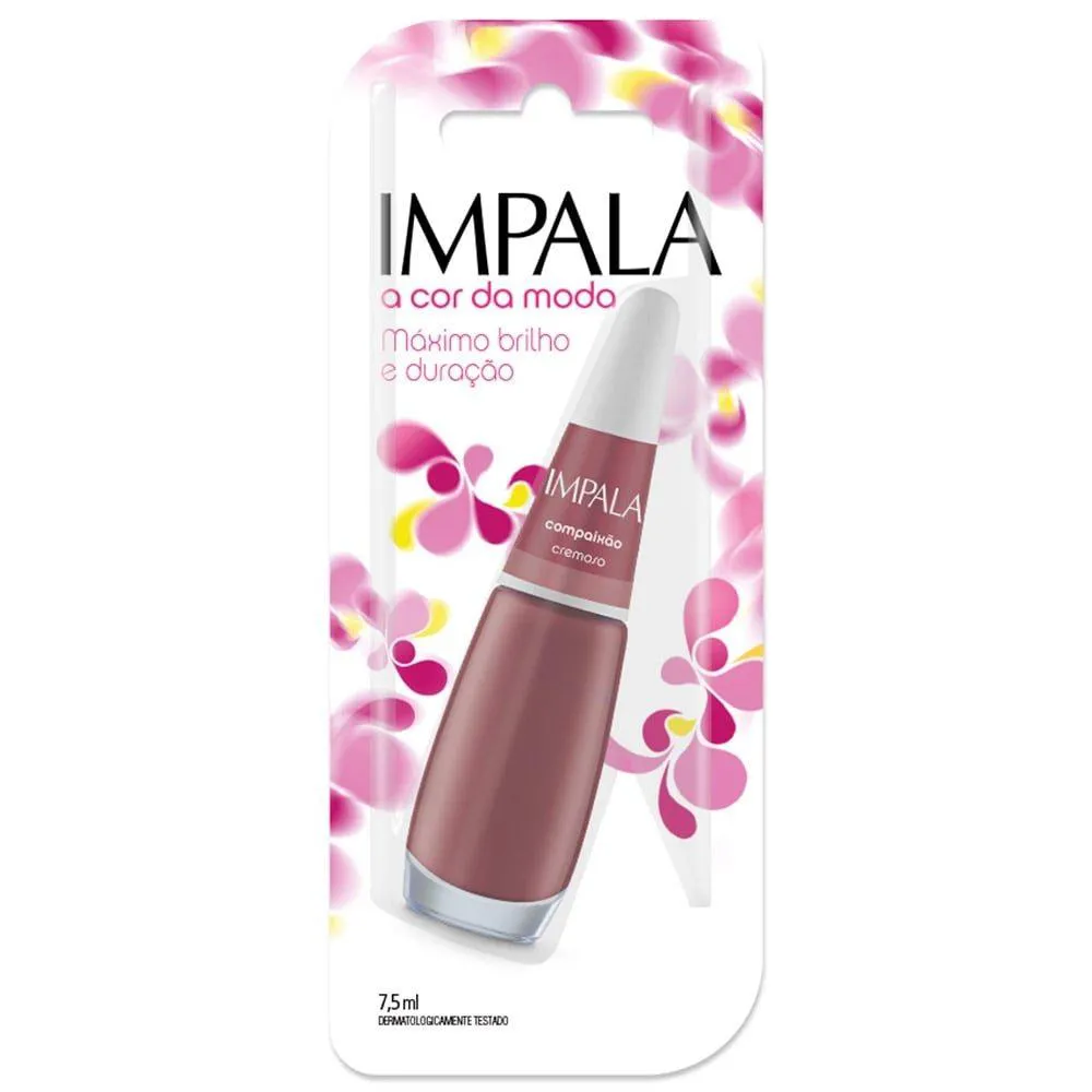 ESMALTE IMPALA CREMOSO COMPAIXãO BLISTER, 7,5ML