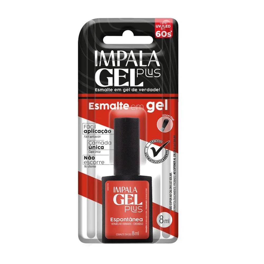 ESMALTE IMPALA GEL PLUS CREMOSO ESPONTâNEA BLISTER 8ML