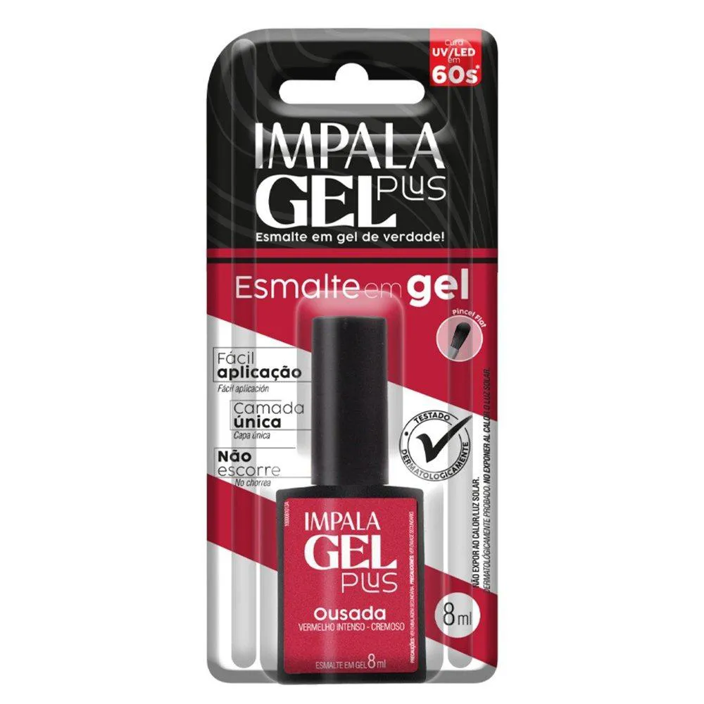 ESMALTE IMPALA GEL PLUS CREMOSO OUSADA BLISTER 8ML