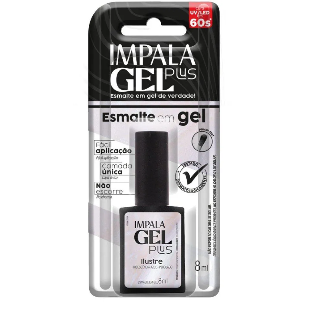 ESMALTE IMPALA GEL PLUS PEROLADO ILUSTRE BLISTER 8ML