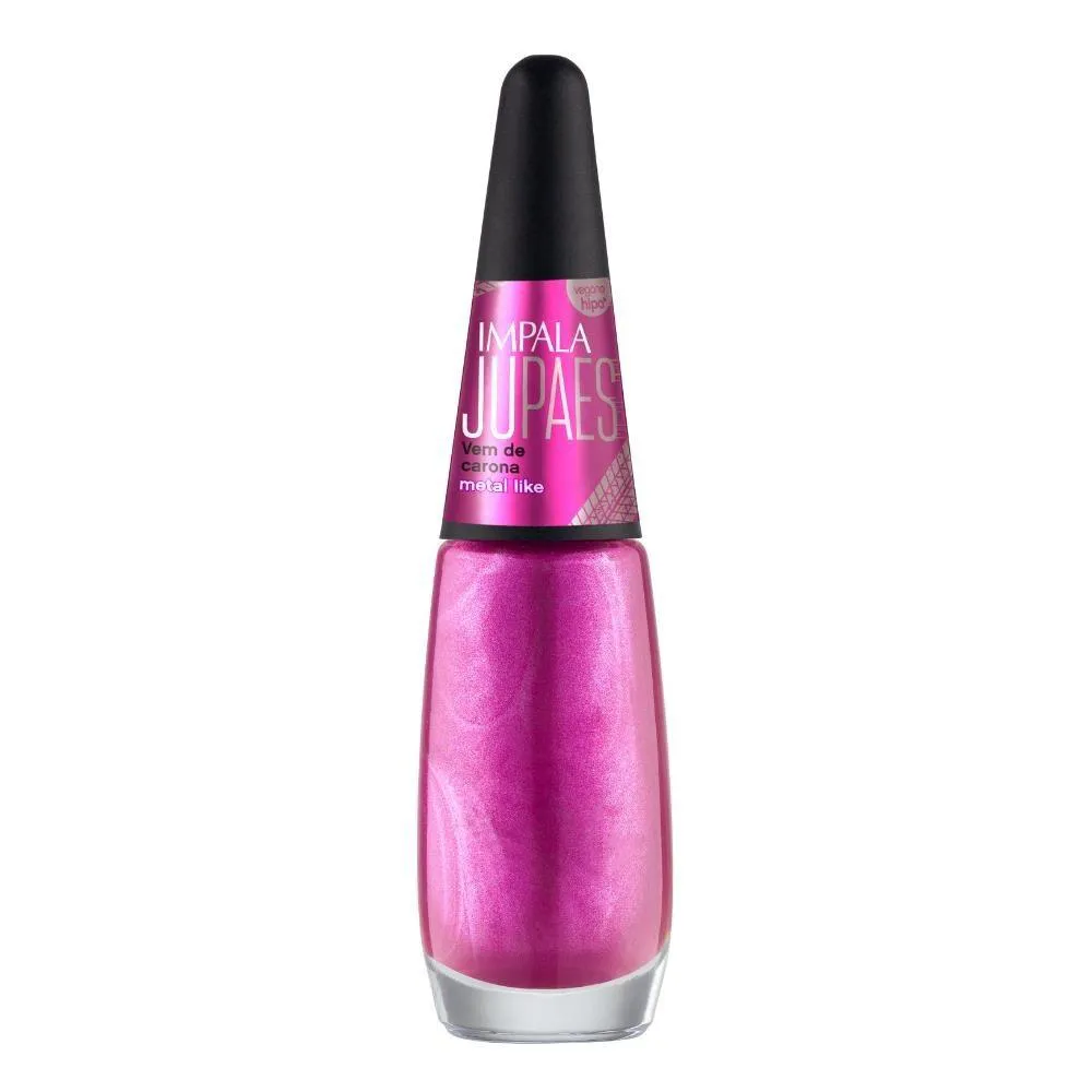ESMALTE IMPALA JU PAES METáLICO VEM DE CARONA BLISTER 7,5ML