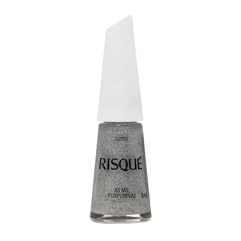 ESMALTE RISQUé EFEITO GLITER MIL PURPURINAS COMERCIAL 8ML