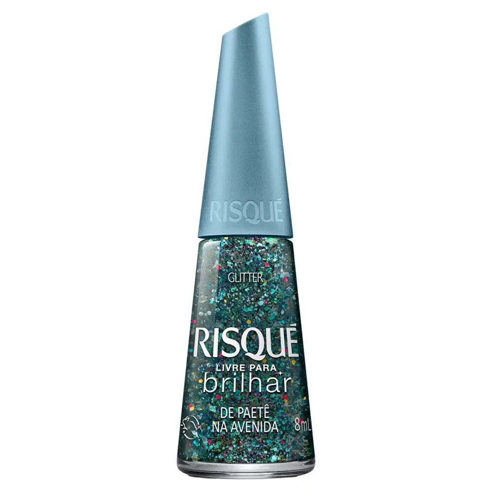 ESMALTE RISQUé GLITTER DE PAETê NA AVENIDA AVULSO 8ML