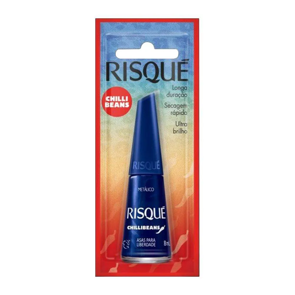 ESMALTE RISQUé METáLICO ASAS PARA A LIBERDADE BLISTER 8ML