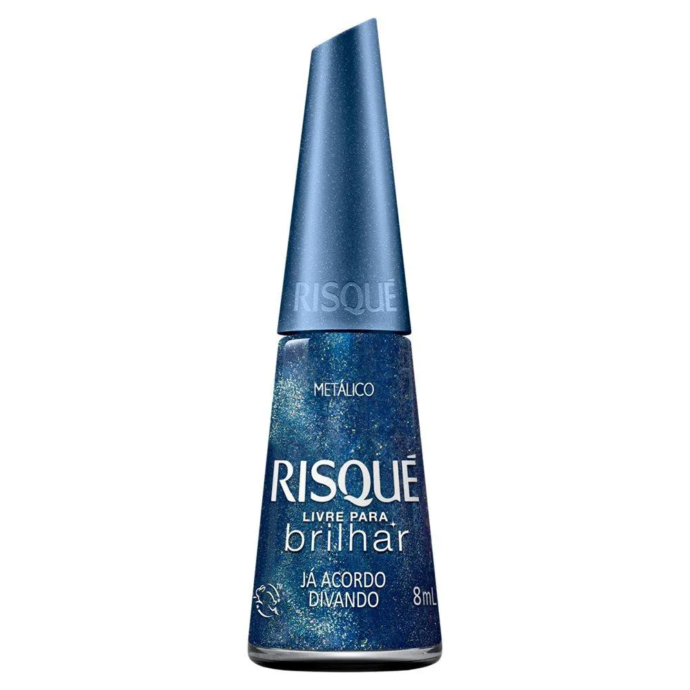 ESMALTE RISQUé METáLICO Já ACORDO DIVANDO AVULSO 8ML