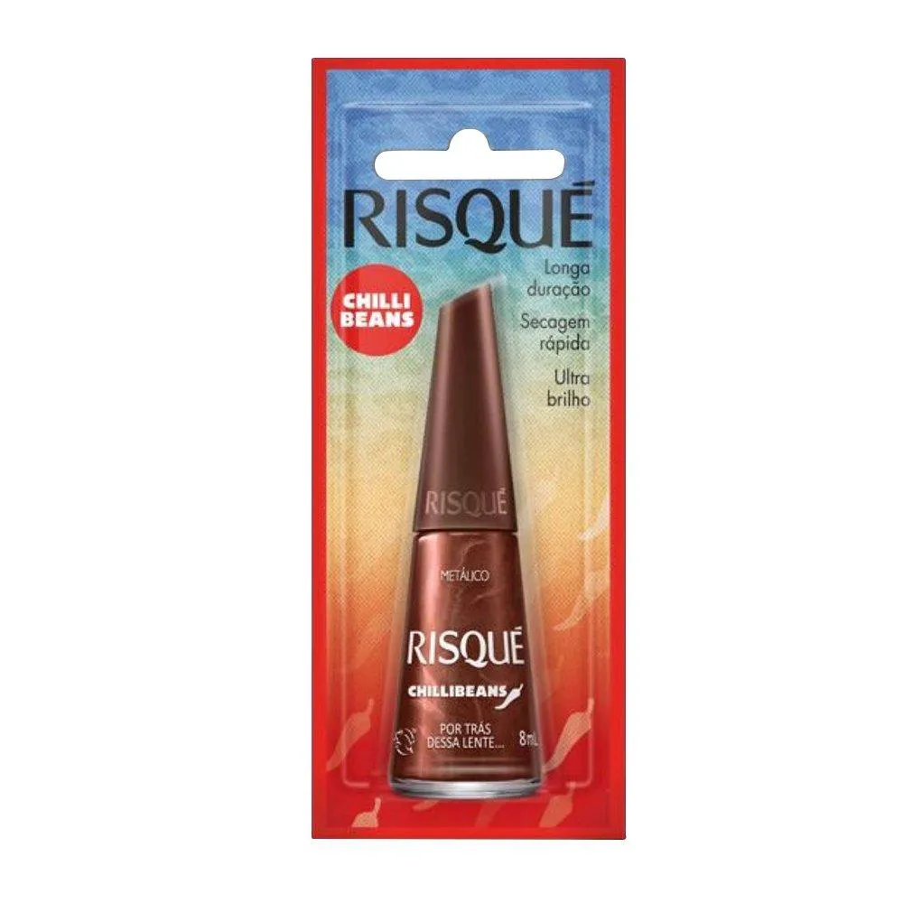 ESMALTE RISQUé METáLICO POR TRáS DESSA LENTE BLITER 8ML