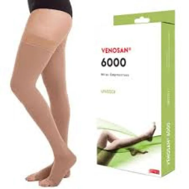 VENOSAN - MEIA COXA 6000 AGH  20-30 ABERTO BEGE