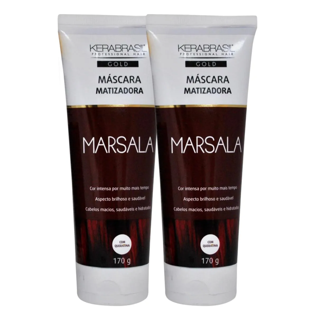 KIT C2 MáSCARA MATIZADORA MARSALA REALCE CUIDADO KERABRASIL