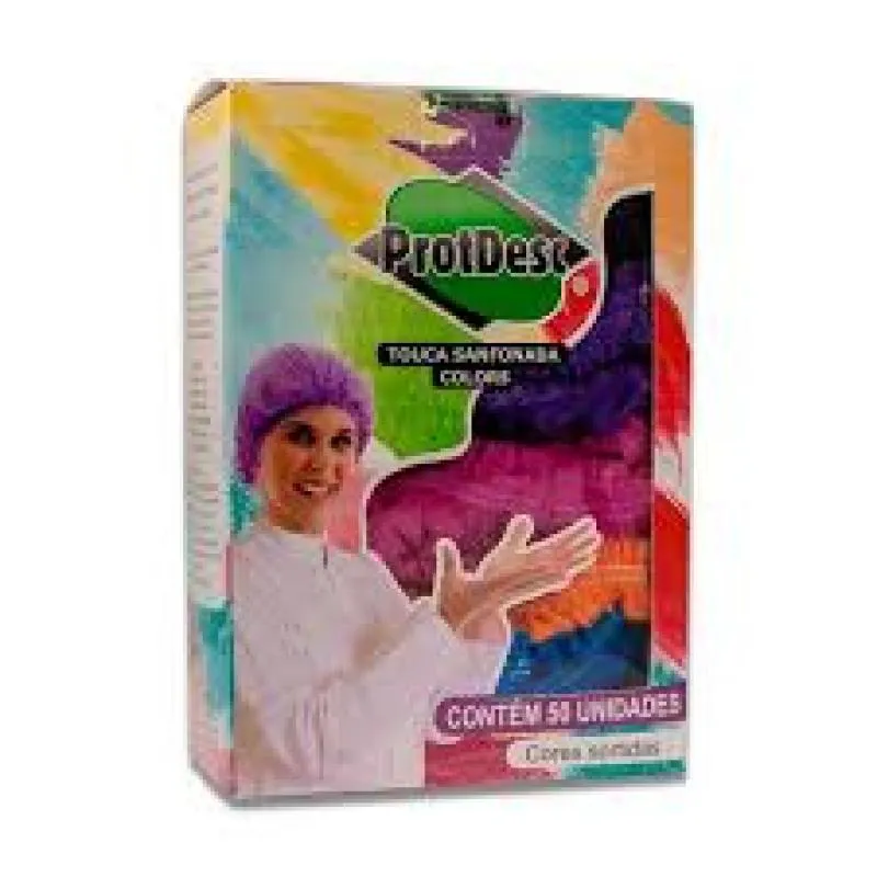 PRODTESC - TOUCA CORES SORTIDAS 50 UNIDADES