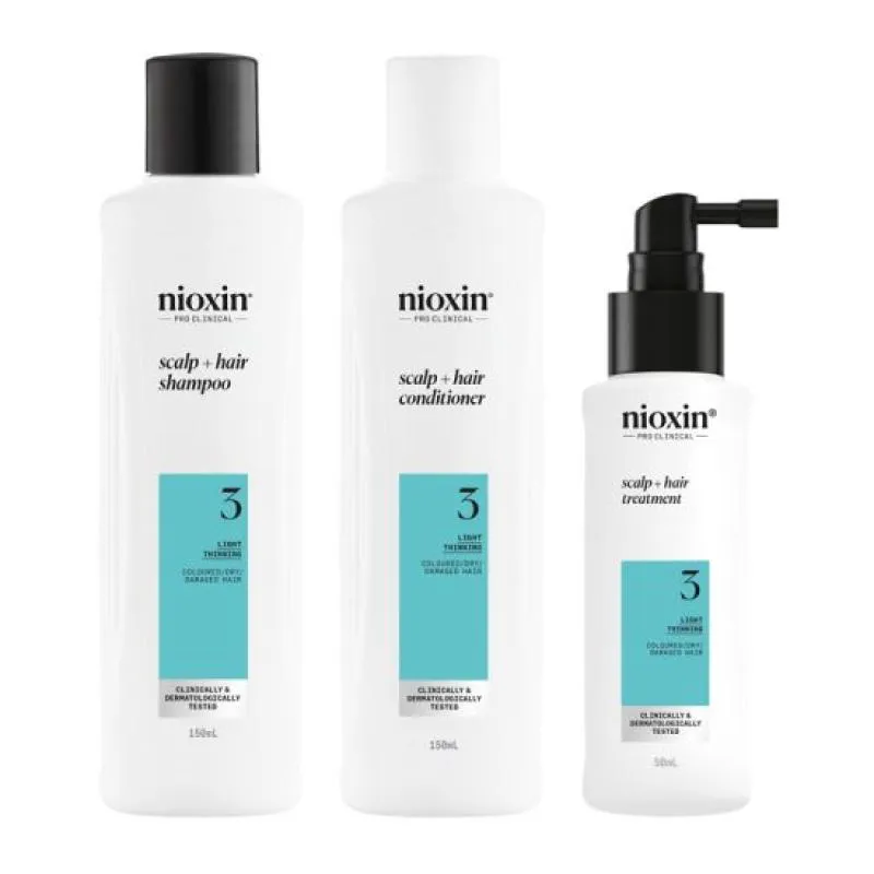 KIT NIOXIN PRO CLINICAL SYSTEM 3 SMALL 150ML (3 PRODUTOS)