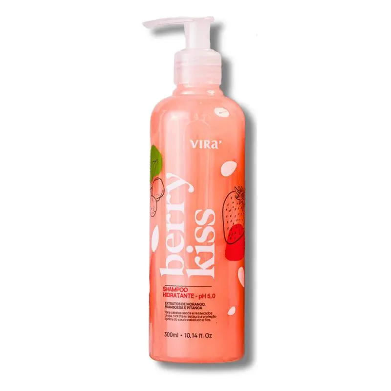 BERRY KISS SHAMPOO HIDRATANTE 300ML - VIRá COSMéTICOS