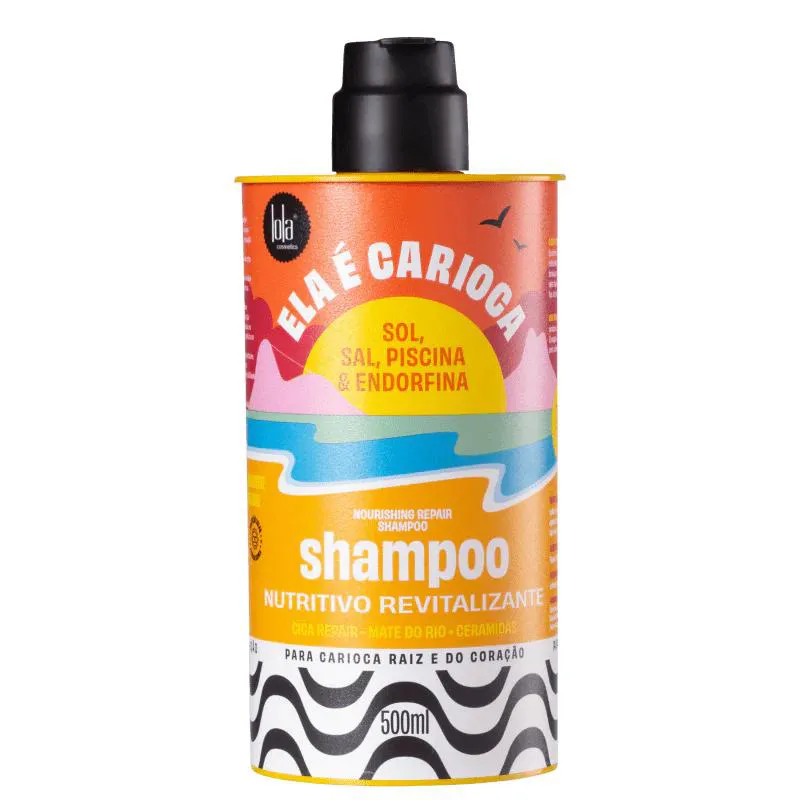 ELA é CARIOCA SOL, SAL, PISCINA &AMP; ENDORFINA SHAMPOO NUTRITIVO 500ML - LOLA
