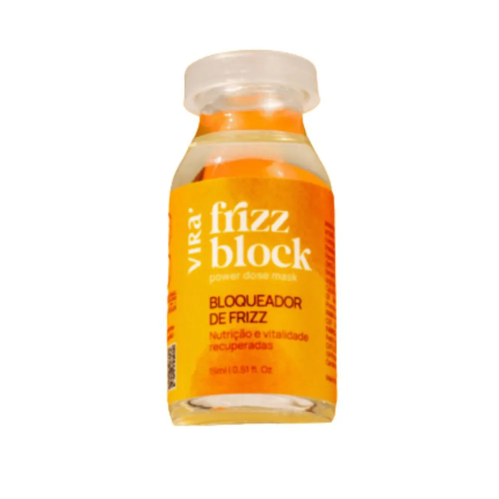 FRIZZ BLOCK - POWER DOSE MASK - 15ML - VIRá COSMéTICOS