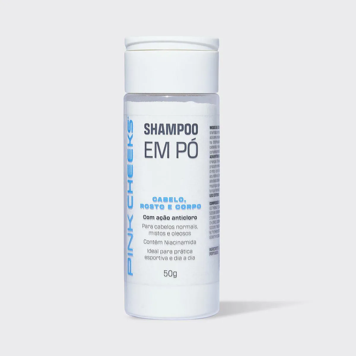 SHAMPOO EM PO 3 EM 1 50G MULTIFUNCIONAL - PINK CHEEKS