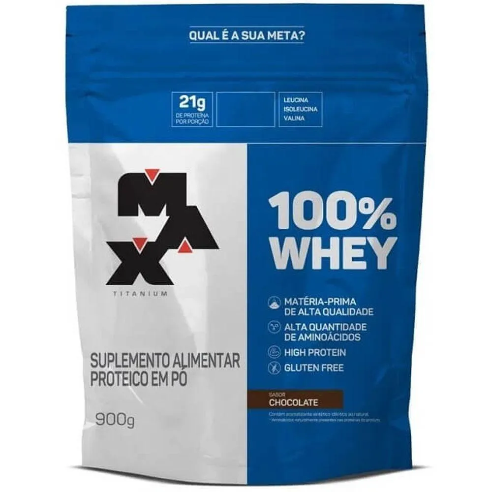 100% WHEY REFIL 900G SABOR CHOCOLATE