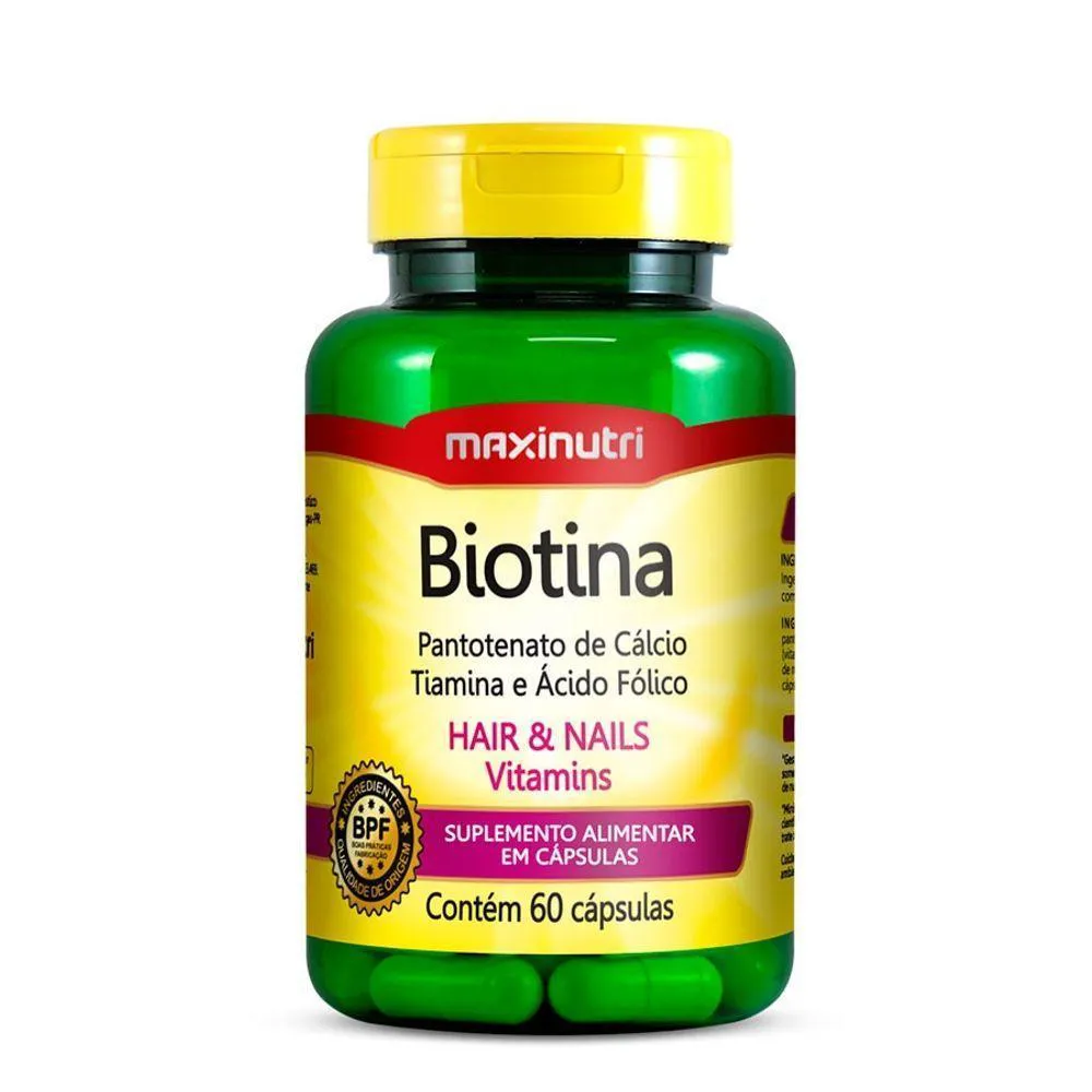 BIOTINA HAIR E NAILS VITAMINS 60 CAPS