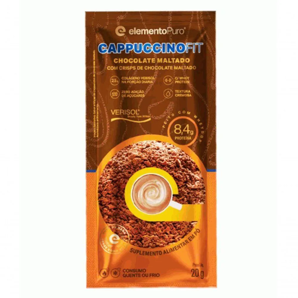CAPPUCCINOFIT SACHE 20G SABOR CHOCOLATE MALTADO
