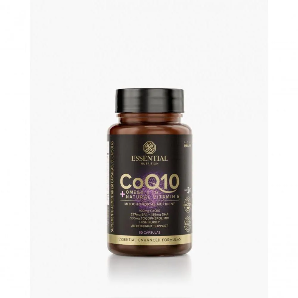 COQ10 + ôMEGA 3TG + VITAMINA E 60 CAPS - NOVA EMBALAGEM