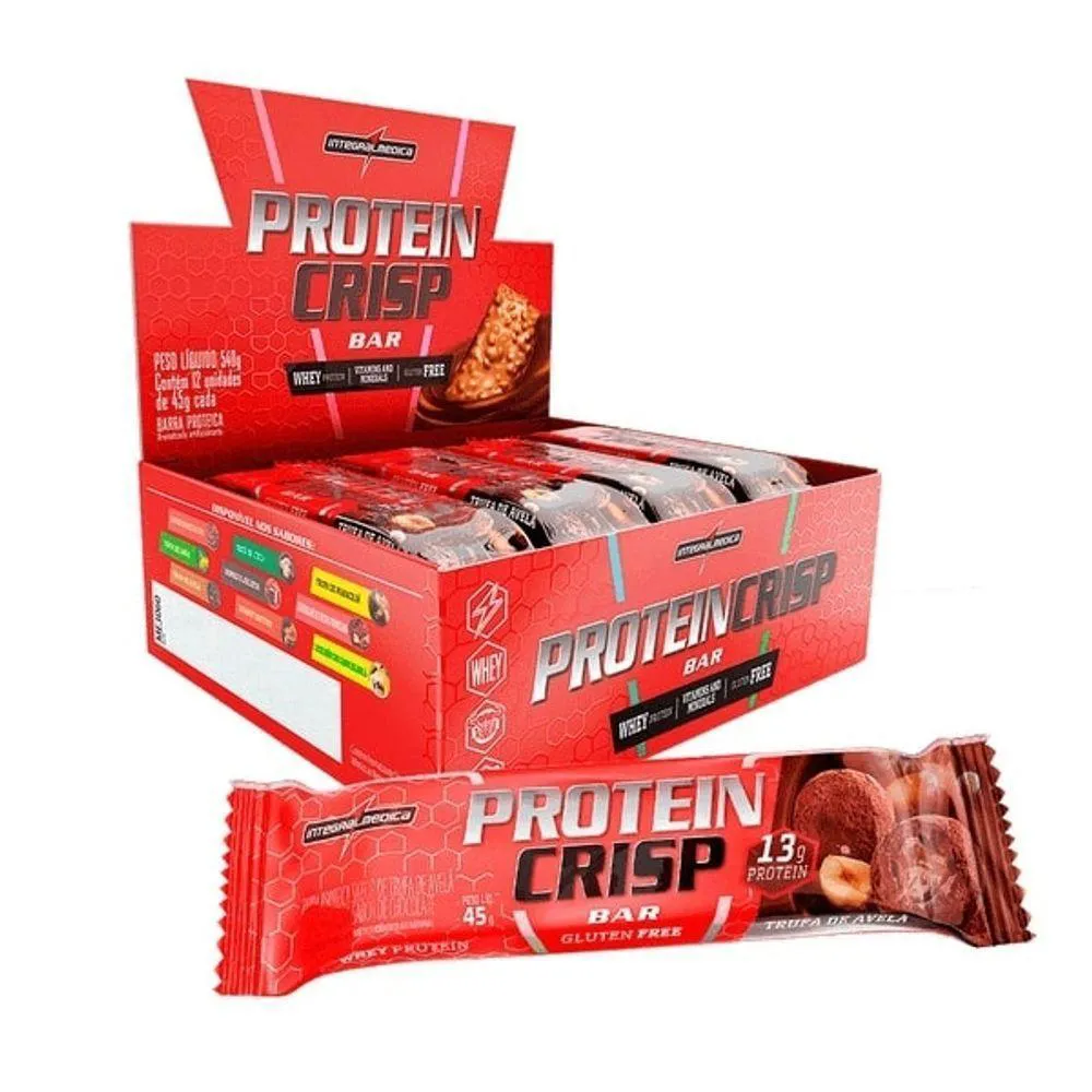 CRISP BAR CAIXA 12 UNIDADES 540G - TRUFA DE AVELã