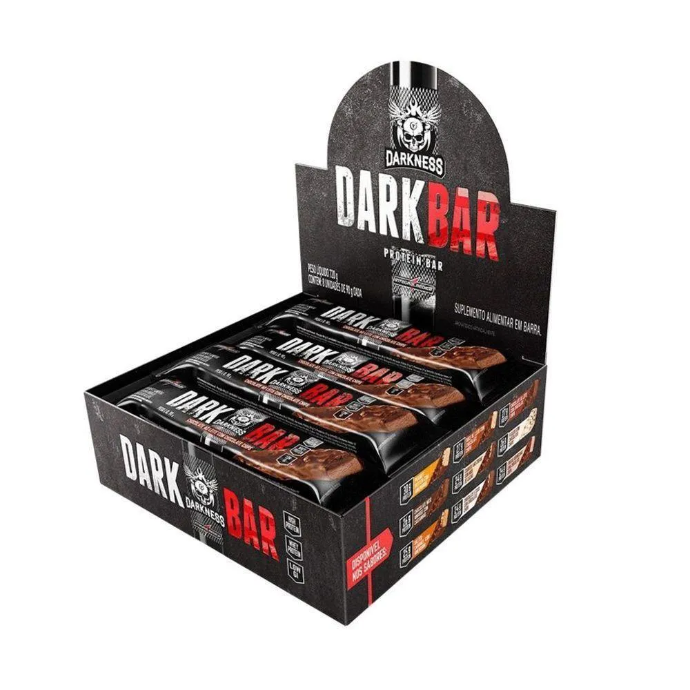 DARK BAR CAIXA 8 UNIDADES 720G SABOR CHOCOLATE AO LEITE C- CHOCO CHIPS