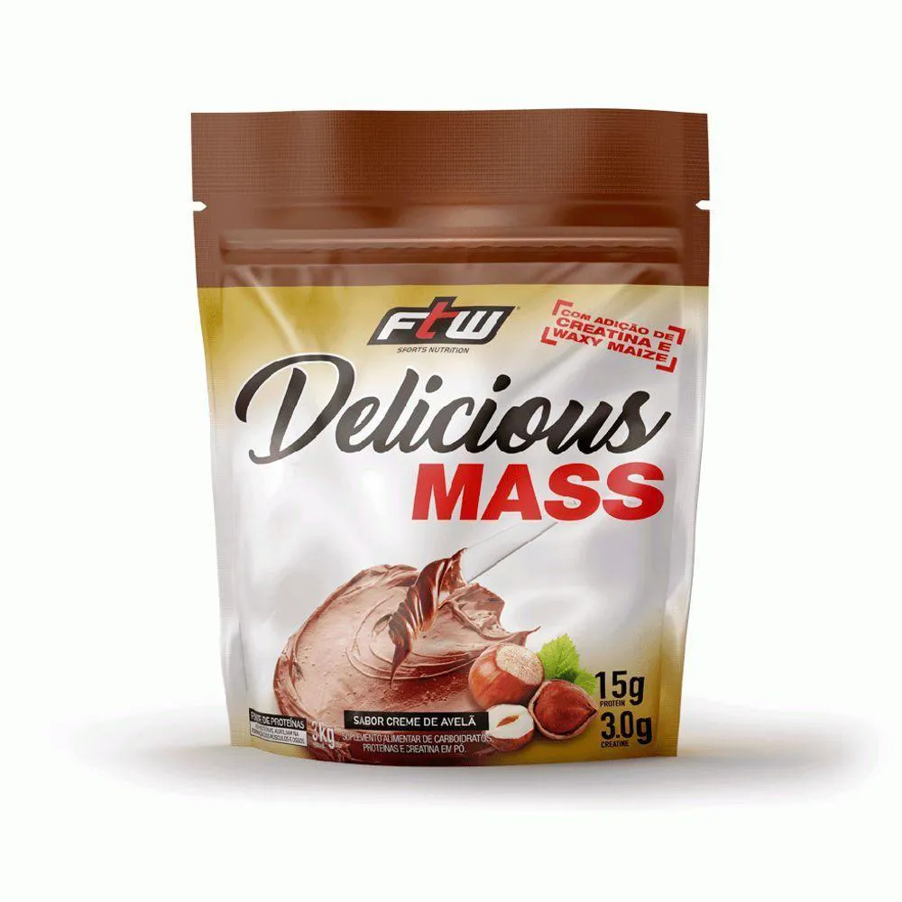 DELICIOUS MASS 3KG SABOR CREME DE AVELã