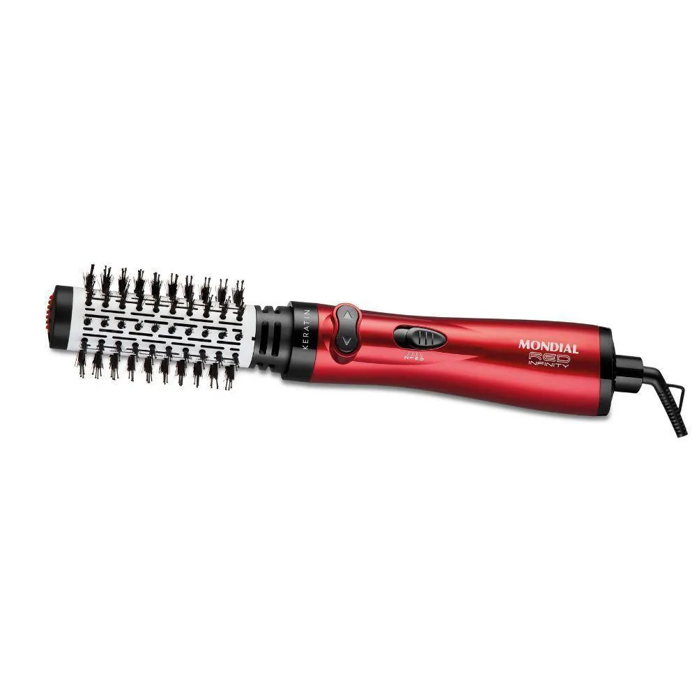 ESCOVA ROTATIVA MONDIAL INFINITY ER-11-KR VERMELHO 220V
