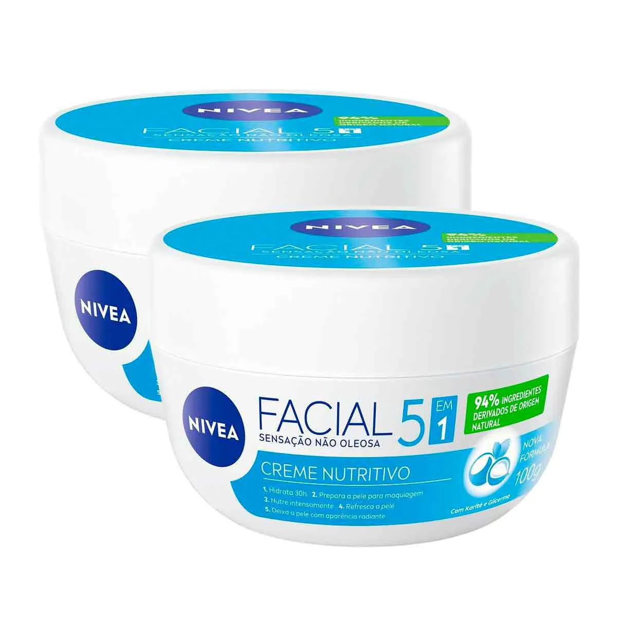 Kit Creme Facial Nutritivo Nivea 2 Unidades de 100g