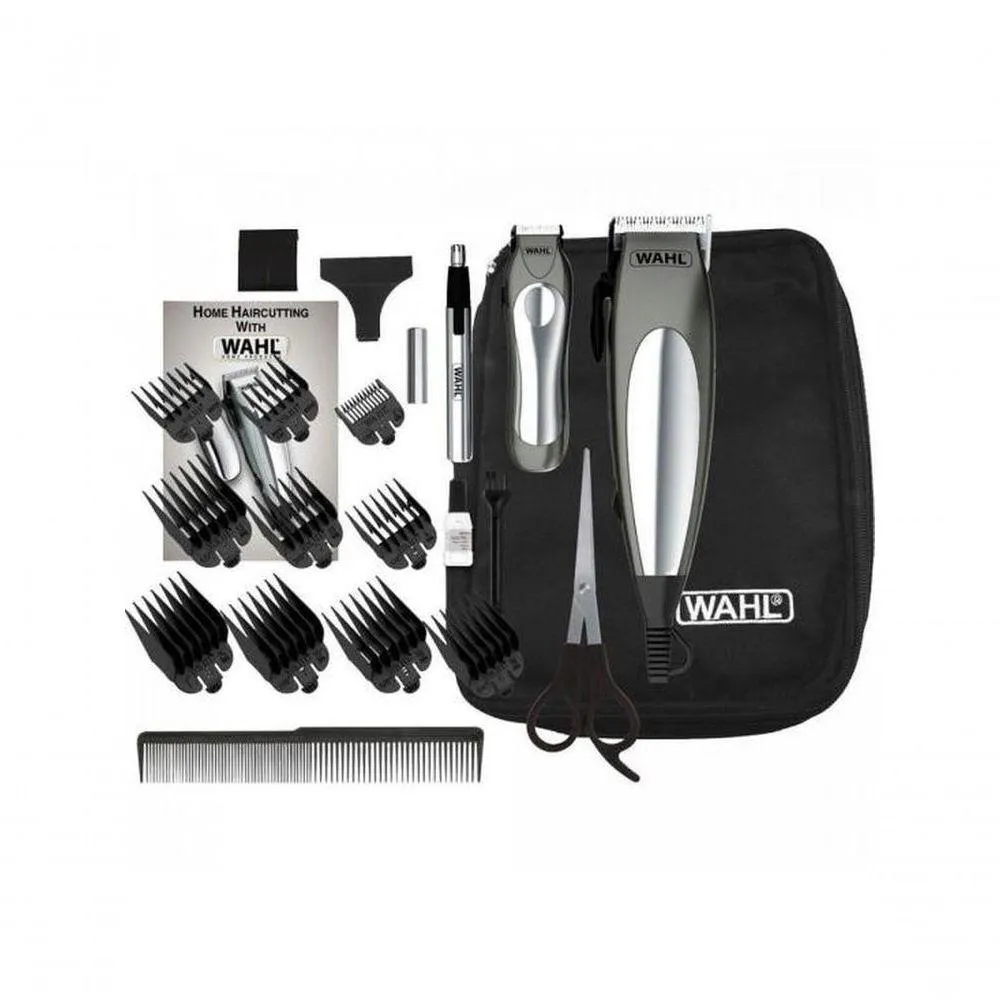 KIT DE MáQUINA DE CORTE E APARADOR WAHL DELUXE GROOM PRO 220V