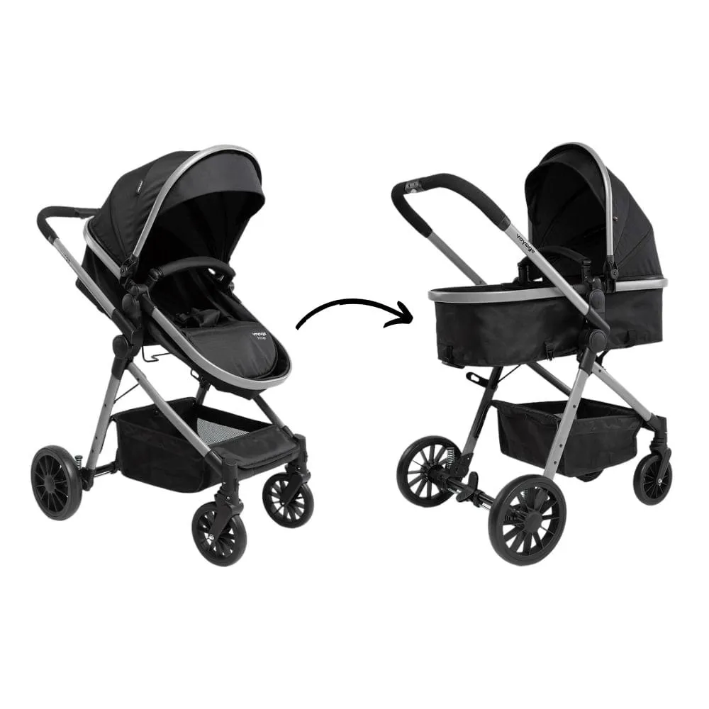 CARRINHO PASSEIO BEBê REVERSíVEL MOISéS PRESTIGE PT VOYAGE