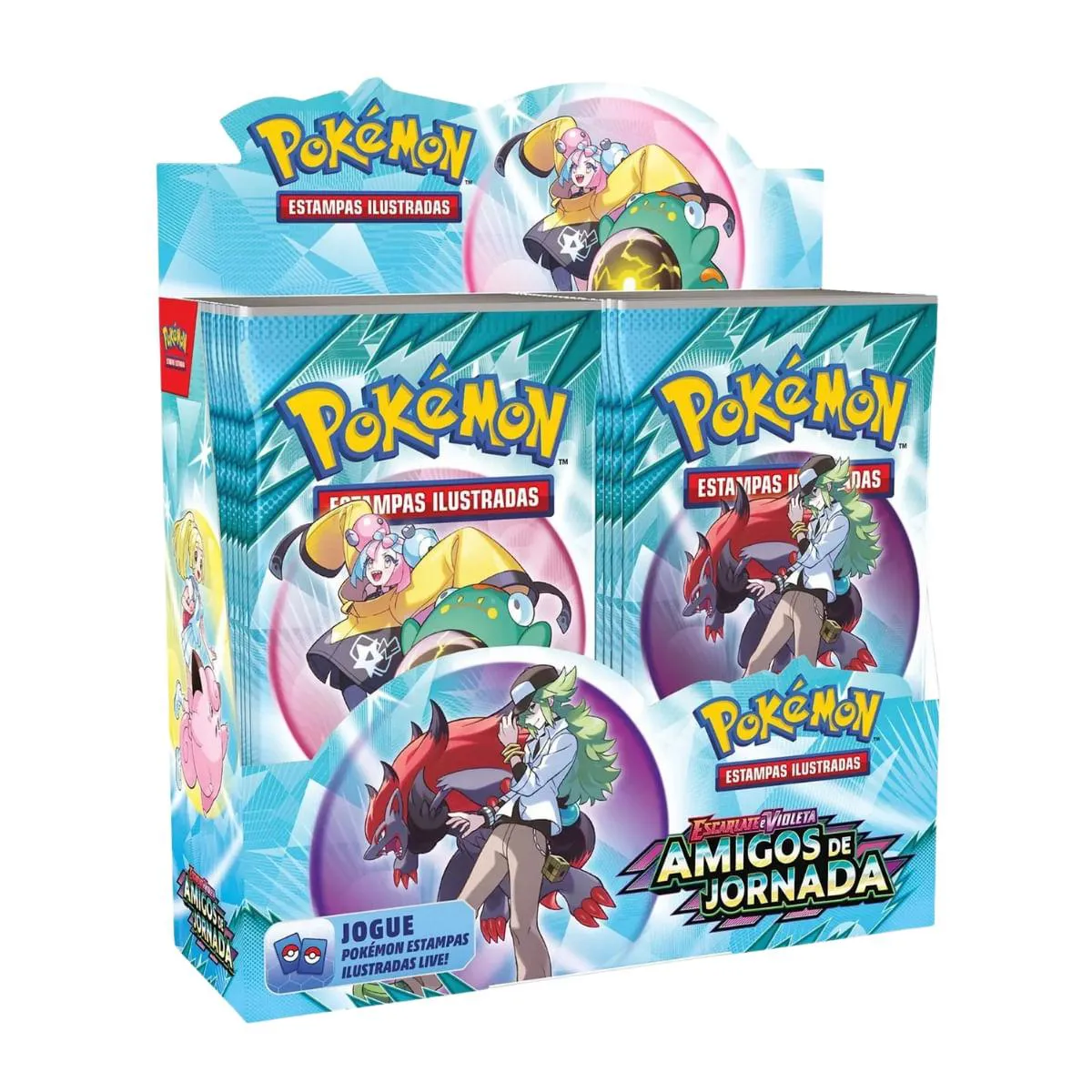 CARTAS POKéMON BOX COM 36 BOOSTERS AMIGOS DE JORNADA COPAG