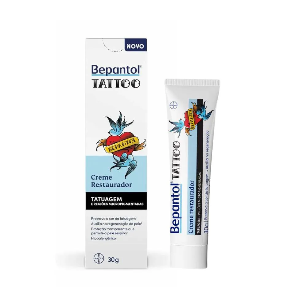 CREME HIDRATANTE RESTAURADOR PARA TATUAGEM 30G - BEPANTOL