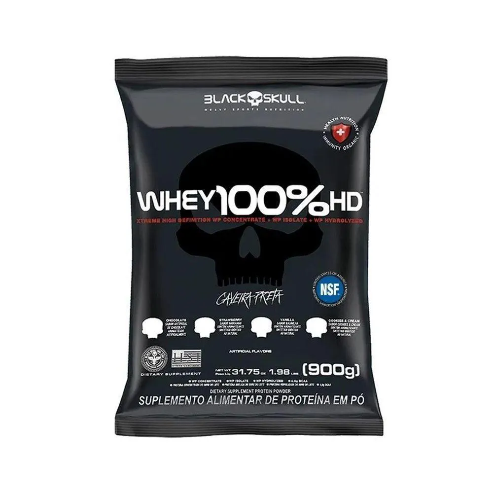WHEY 100% HD REFIL 900G SABOR COOKIES