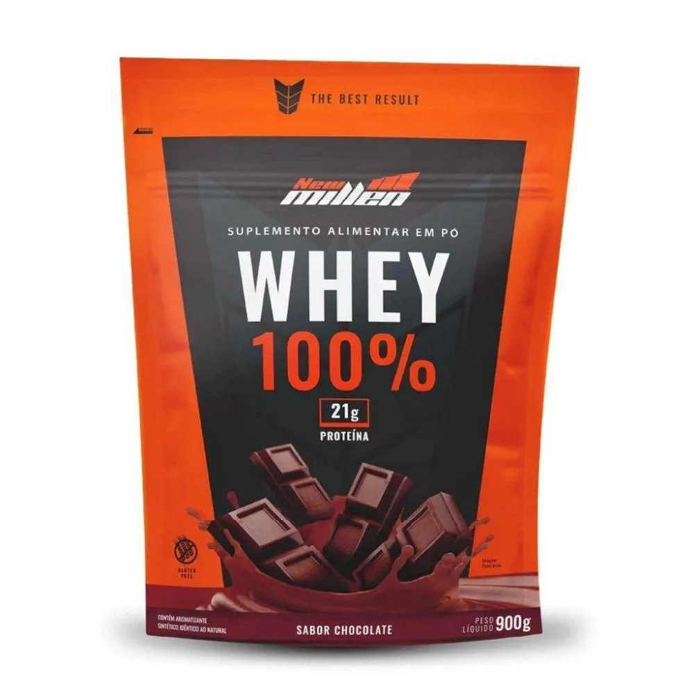WHEY 100% REFIL 900G SABOR CHOCOLATE