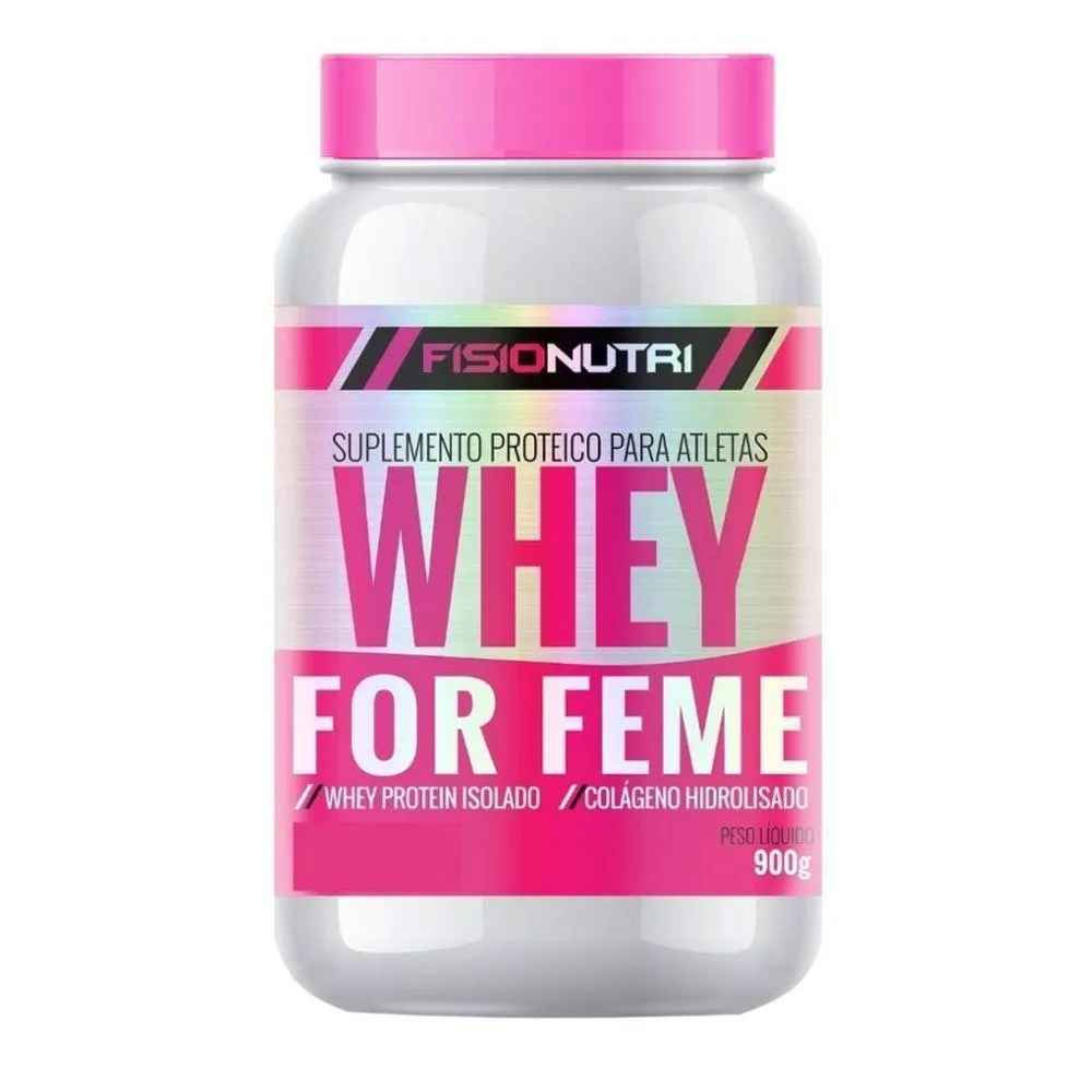 WHEY FOR FEMME 900G SABOR MORANGO