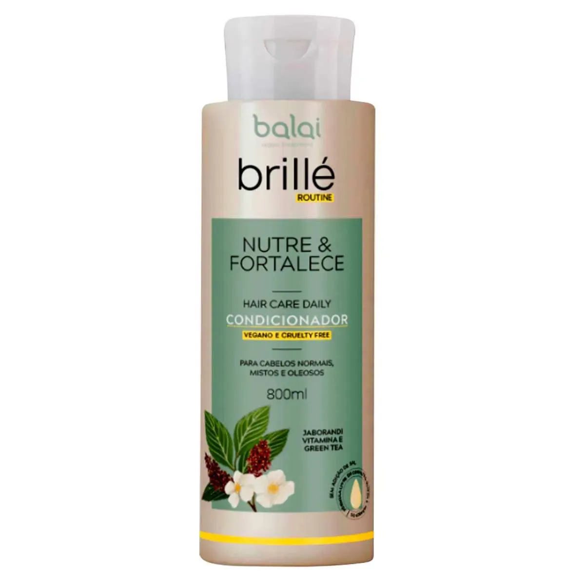 CONDICIONADOR BRILLÉ NUTRE E FORTALECE BALAI 800ML