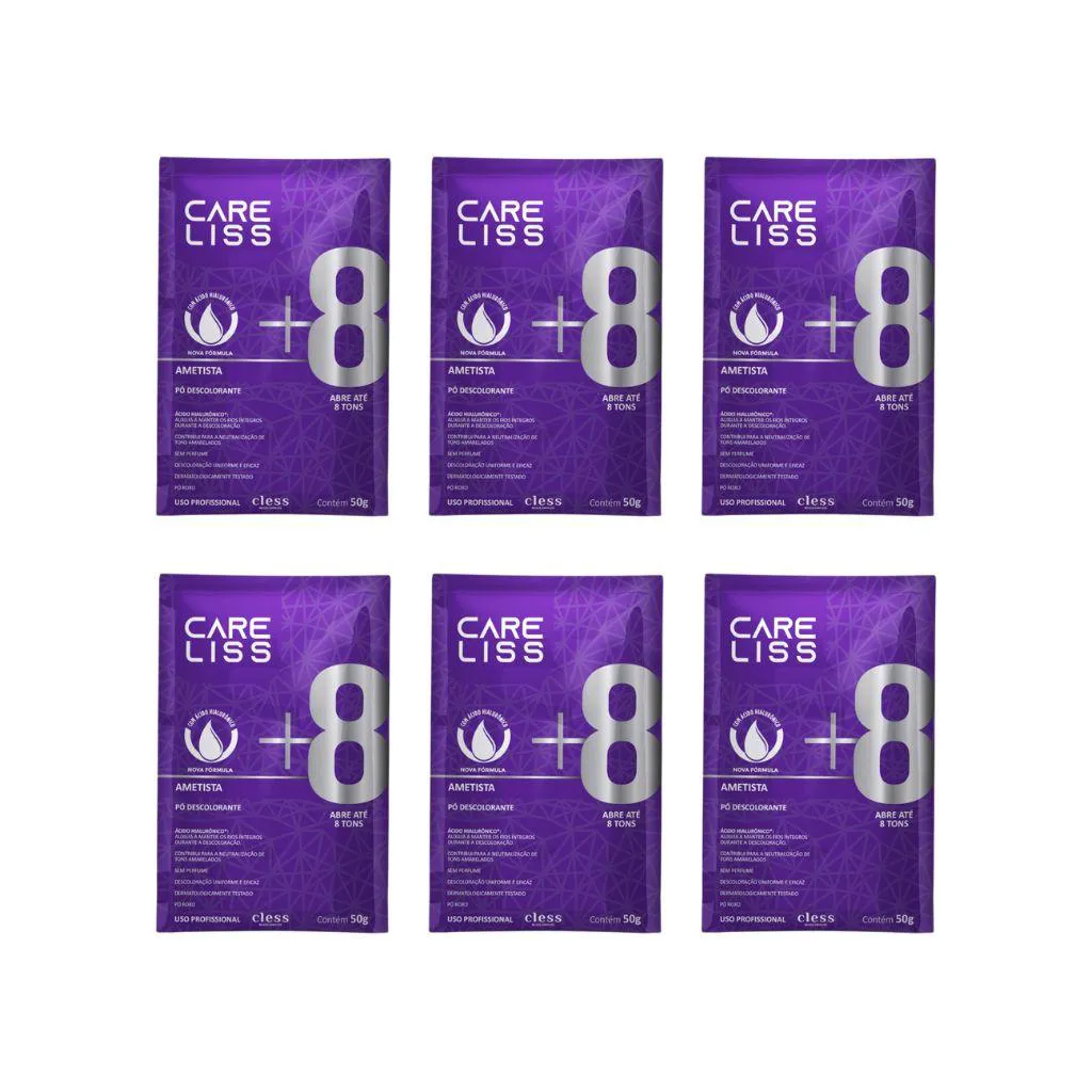 PO DESCOLORANTE CARE LISS 50G AMETISTA - KIT C/ 6UN