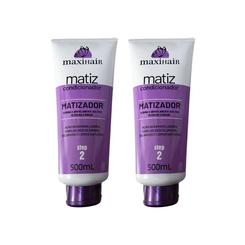 CONDICIONADOR MAXIHAIR 500ML MATIZADOR - KIT C/ 2UN