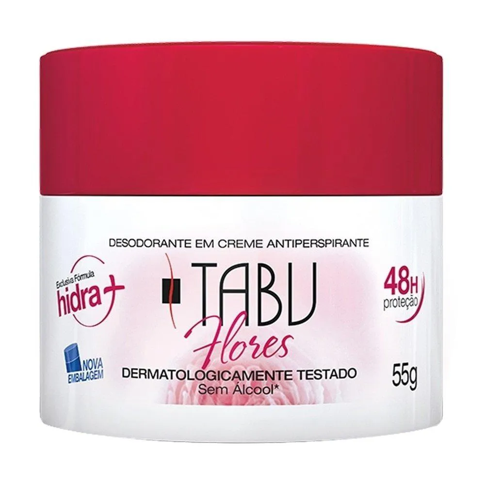 DESODORANTE TABU CREME FLORES 55G