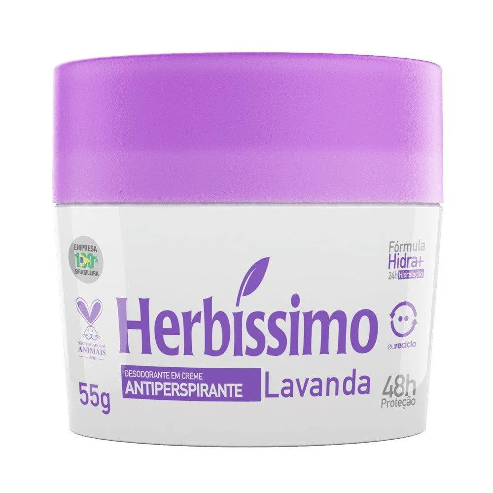 DESODORANTE HERBíSSIMO CREMOSO LAVANDA 55G