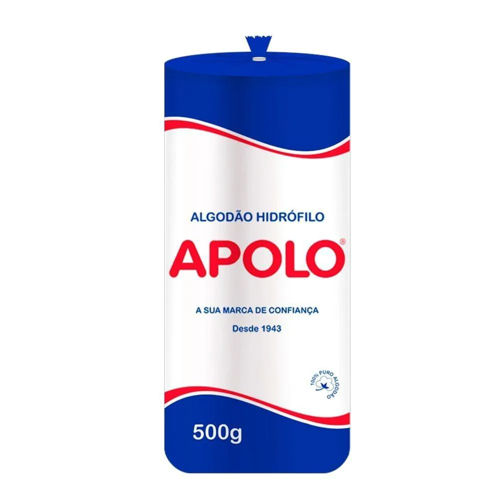 ALGODãO APOLO ROLO HIDRóFILO 500G