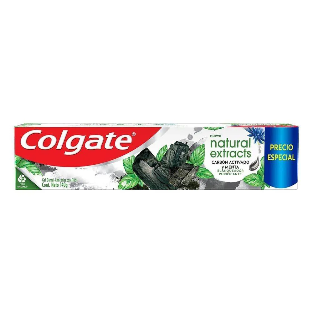 CREME DENTAL COLGATE NATURAL EXTRACTS CARVãO ATIVADO 140G