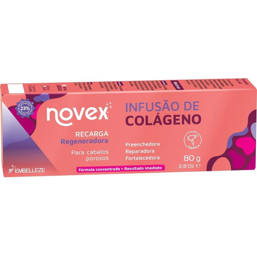 CREME TRATAMENTO NOVEX RECARGA INFUSãO DE COLAGENO 80G