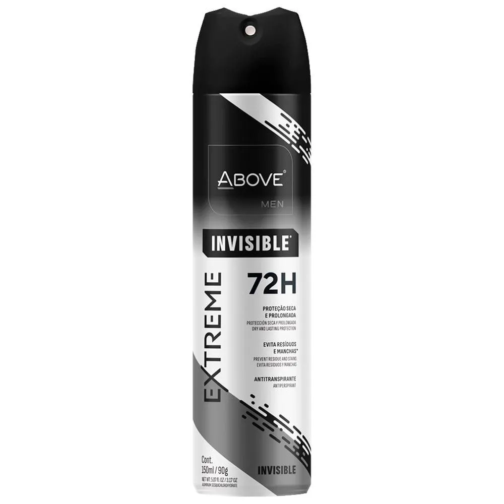 DESODORANTE ABOVE AEROSOL MEN EXTREME INVISIBLE 150ML