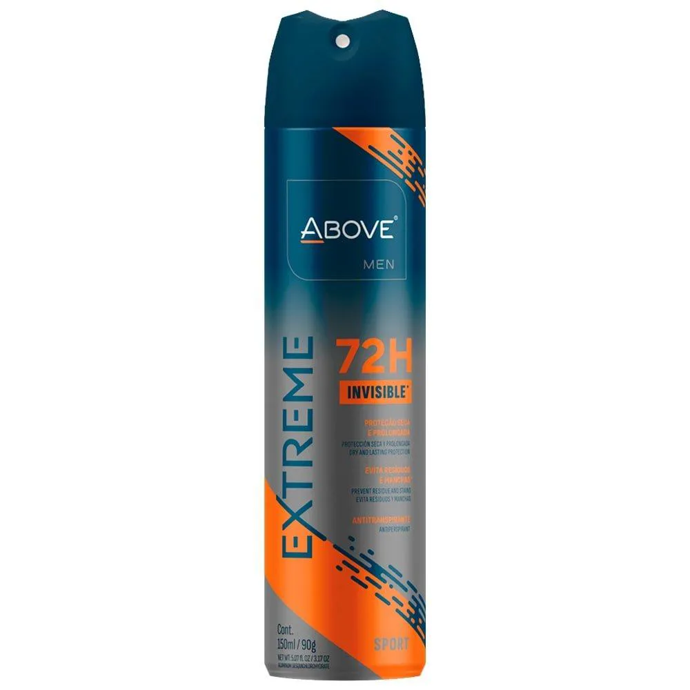 DESODORANTE ABOVE AEROSOL MEN EXTREME SPORT 150ML