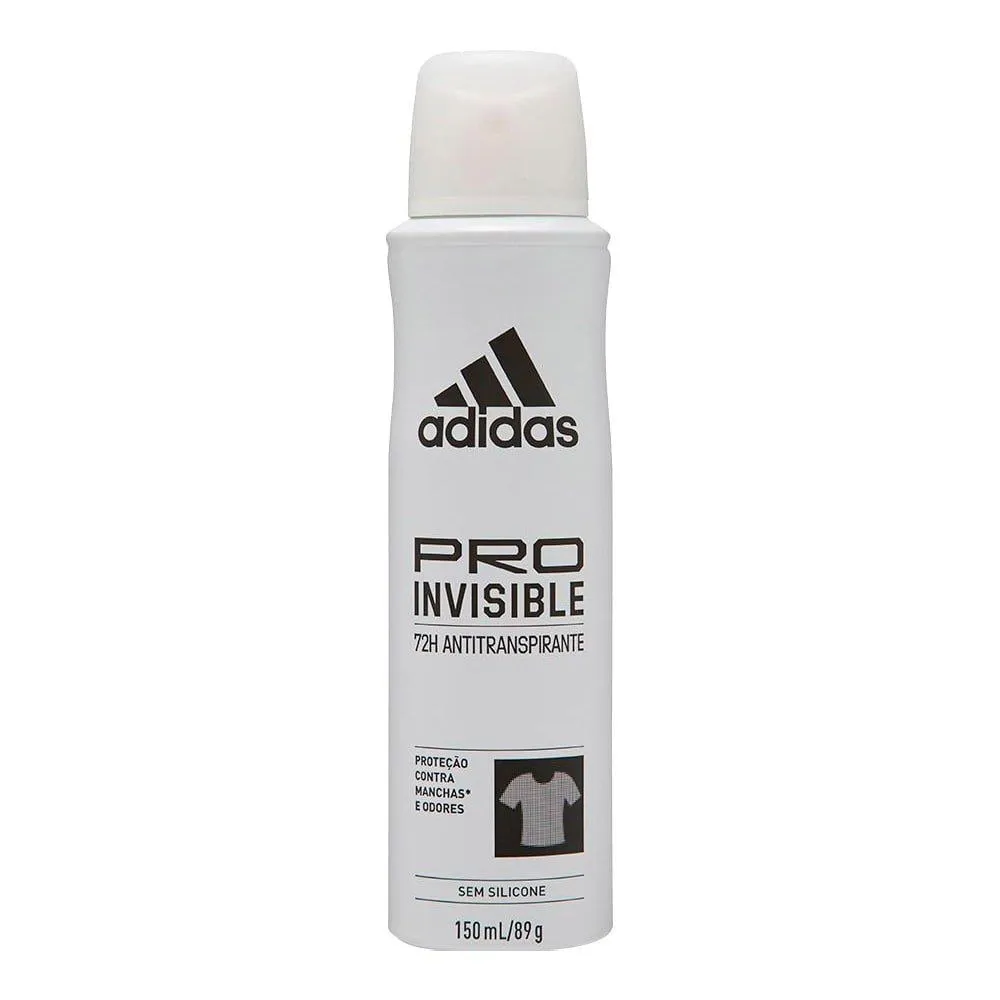 DESODORANTE ADIDAS AEROSSOL FEMININO INVISIBLE 150ML