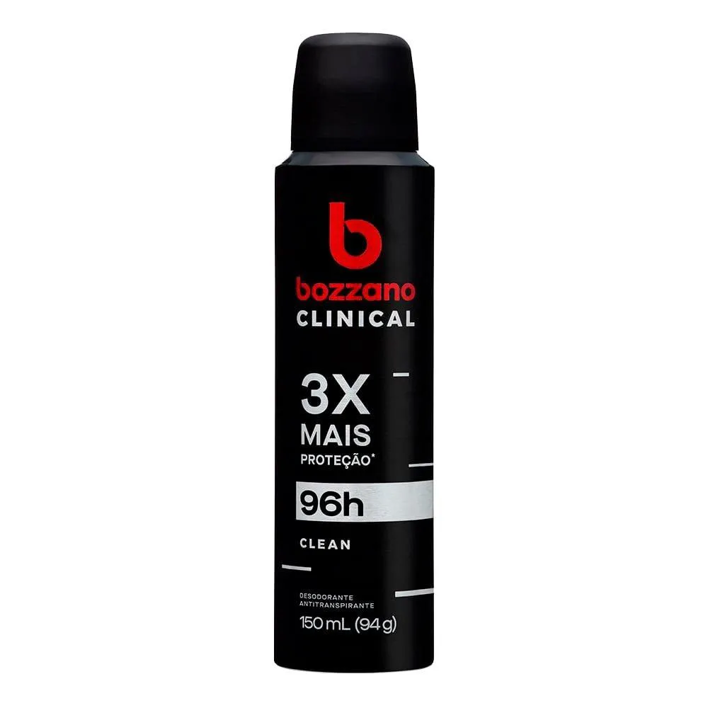 DESODORANTE BOZZANO CLINICAL CLEAN AEROSOL 150ML