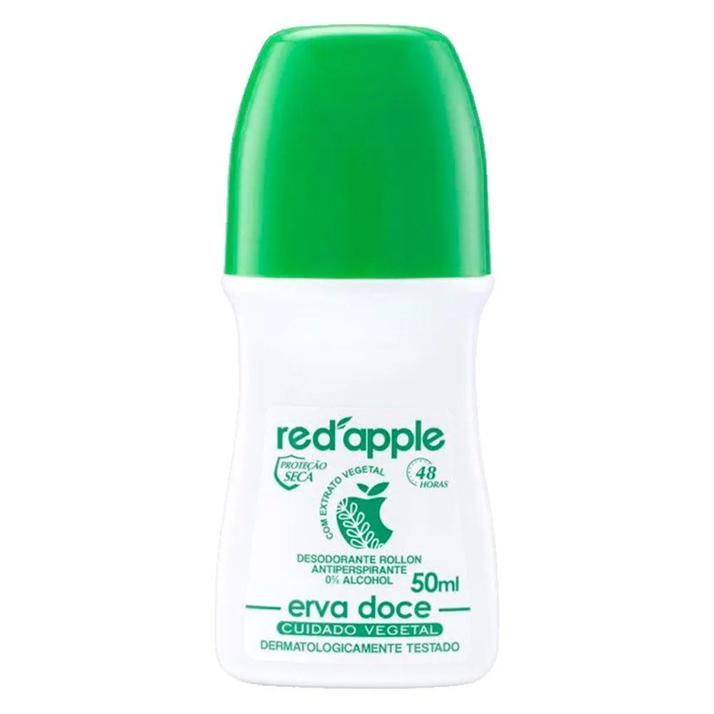 DESODORANTE RED APPLE ROLL ON ERVA DOCE 50ML