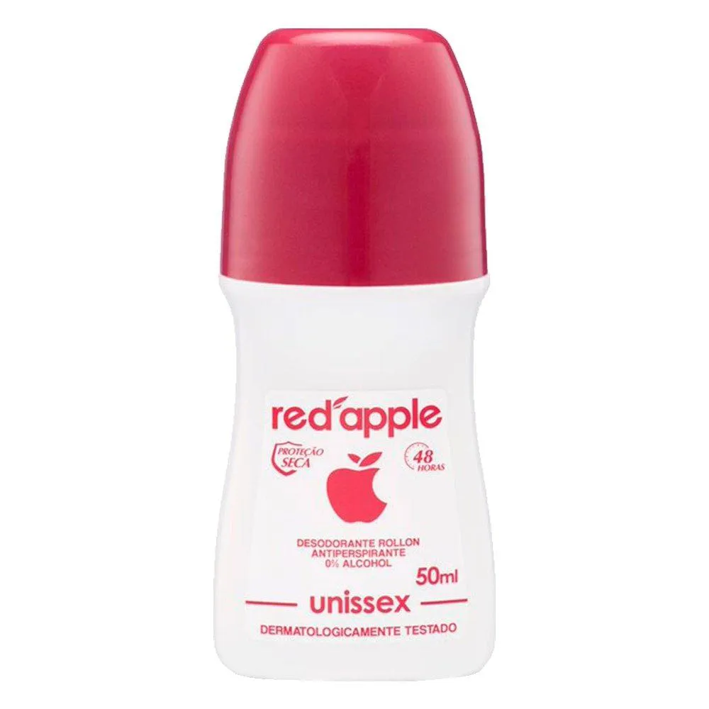 DESODORANTE ROLL ON RED APPLE UNISSEX VERMELHO 50ML