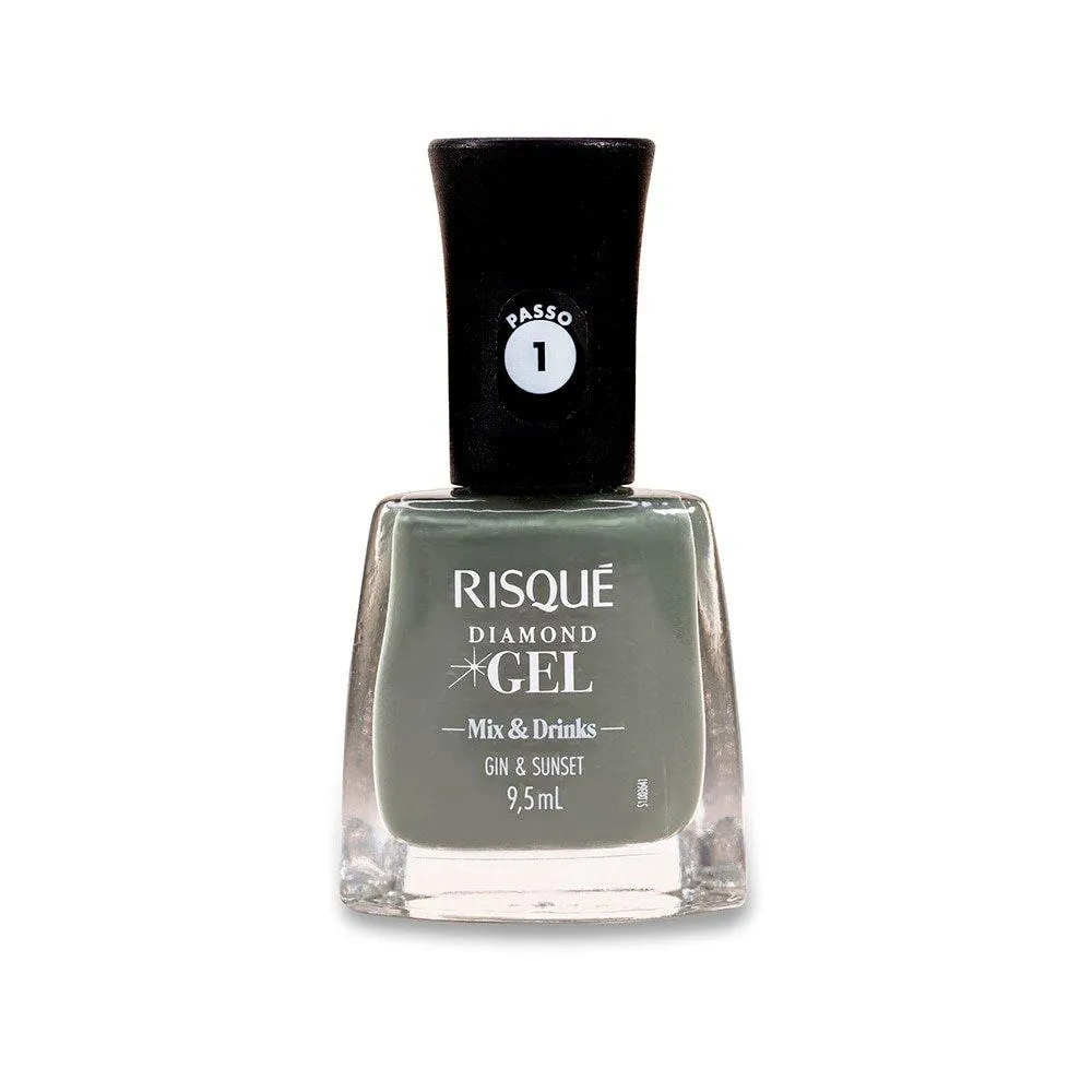 ESMALTE RISQUé DIAMOND GEL MIX & DRINKS GIN & SUNSET 9,5ML